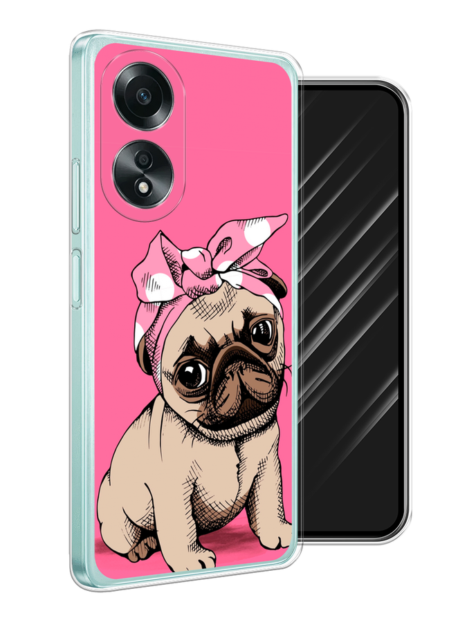 

Чехол Awog на Oppo A58 4G "Dog Pin-Up", Розовый;бежевый, 2514950-1