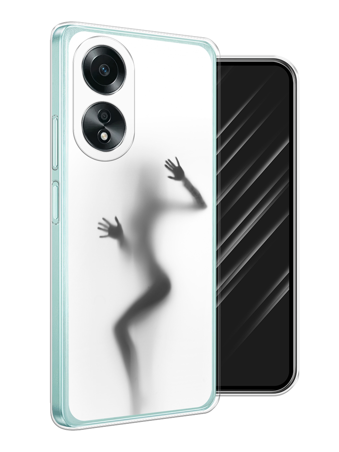 

Чехол Awog на Oppo A58 4G "Девушка в душе", Серый;белый;черный, 2514950-1