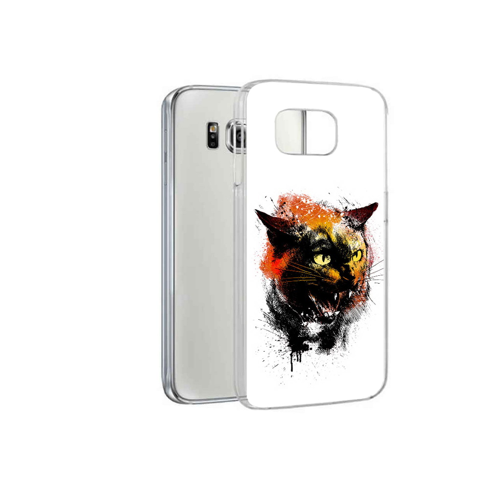 

Чехол MyPads Tocco для Samsung Galaxy S6 сиамский кот (PT12300.506.598), Прозрачный, Tocco