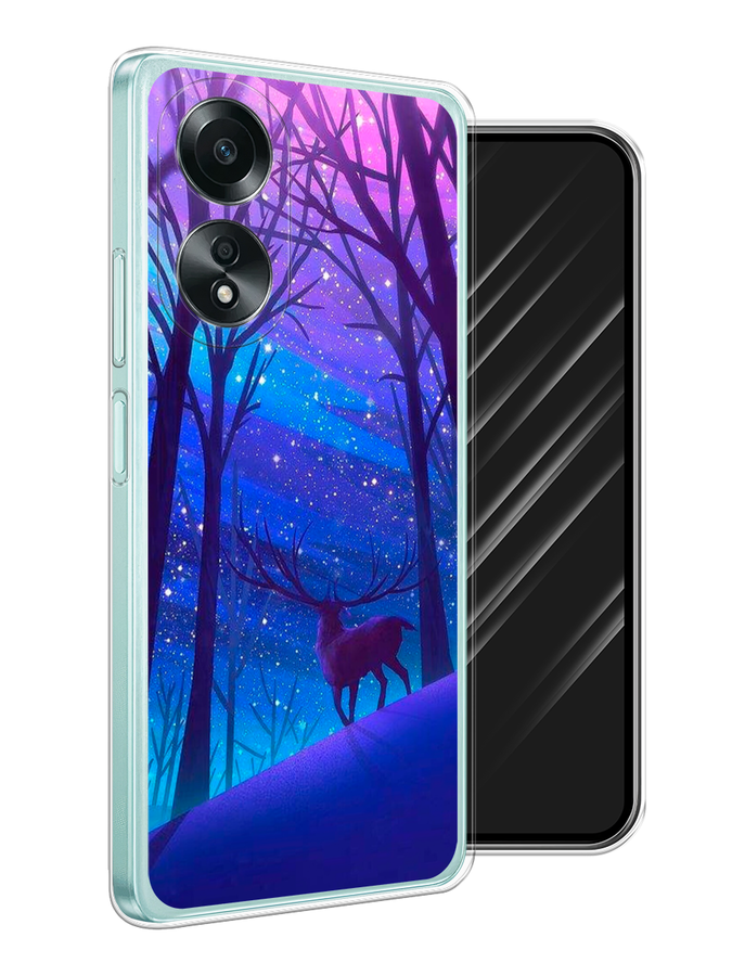 

Чехол Awog на Oppo A58 4G "Северный олень", Фиолетовый;голубой;синий, 2514950-1