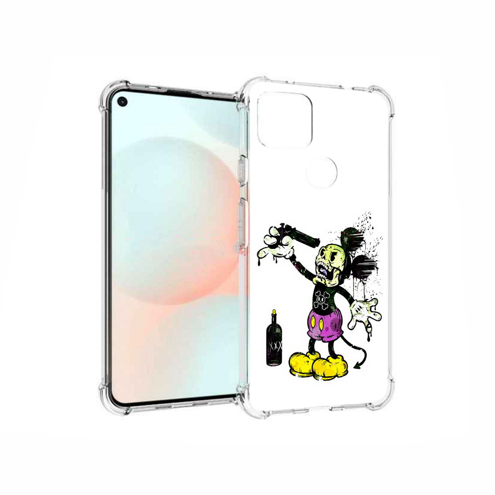 

Чехол MyPads Tocco для Google Pixel 5A Драг Микки, Прозрачный, Tocco