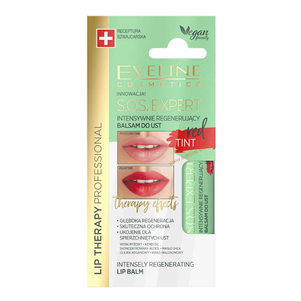 фото Бальзам для губ eveline cosmetics sos expert therapy effects rose tint 4,5 г