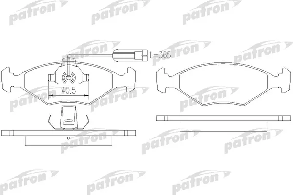 

Тормозные колодки PATRON дисковые PBP912