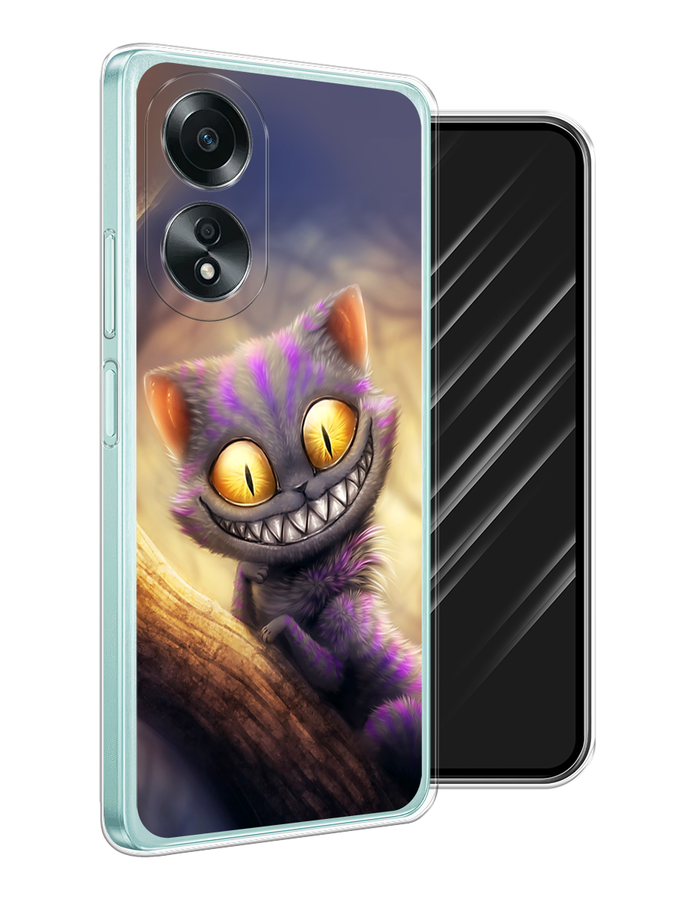 

Чехол Awog на Oppo A58 4G "Cheshire Cat", Фиолетовый;желтый, 2514950-1