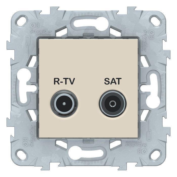 

Розетка R-TV/ SAT одиночная бежевый UNICA NEW, NU545444, UNICA