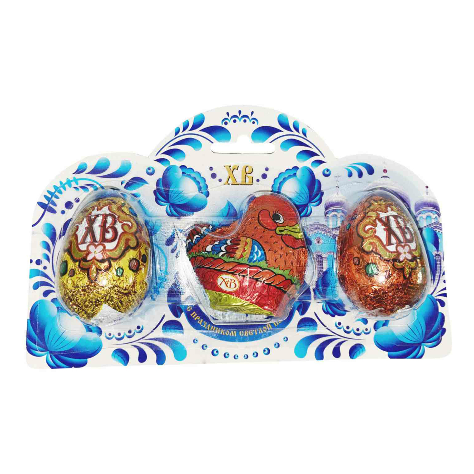 

Шоколад фигурный Шоколадный мир Курица с двумя яйцами 50 г