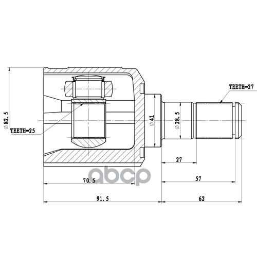 

Шрус Внутренний Zikmar арт. Z87809R