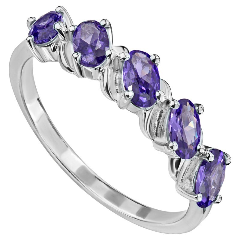 Кольцо из серебра с кристаллом ювелирным 19 LAZURIT-ONLINE 826501