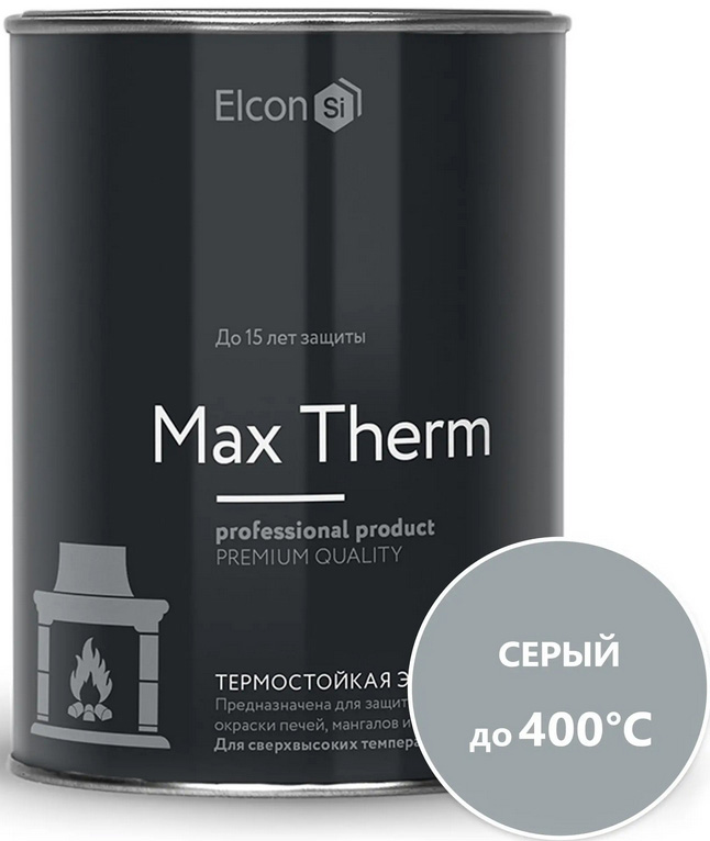 

ELCON Max Therm Эмаль термостойкая серая (0,8кг)