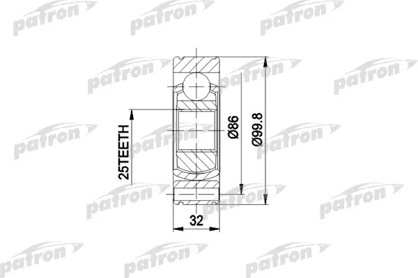 

PATRON ШРУС PATRON PCV3020
