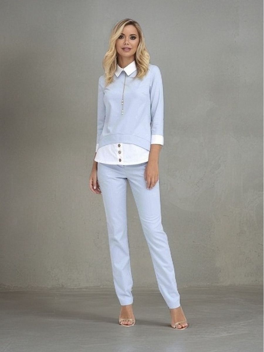 

Костюм женский AVEMOD БПИ3135 голубой 56 RU, БПИ3135