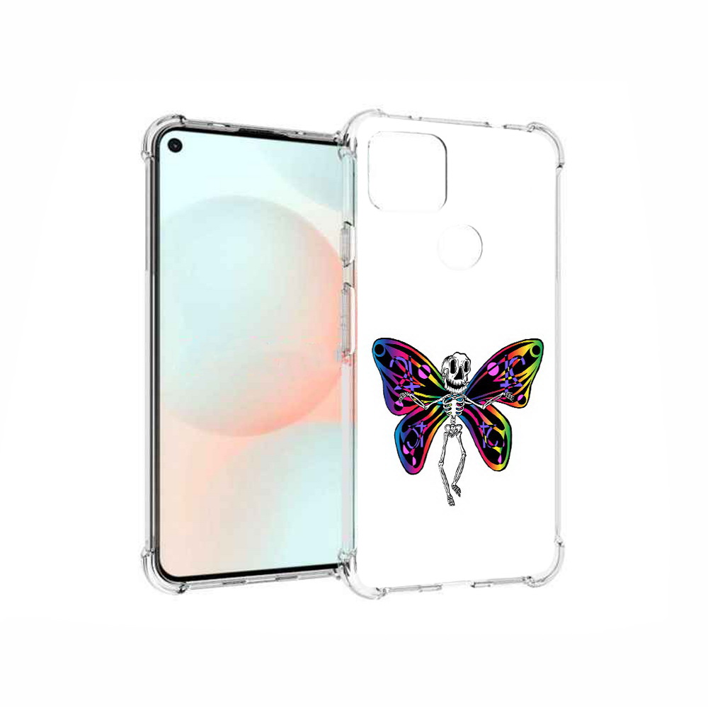

Чехол MyPads Tocco для Google Pixel 5A эффект бабочки, Прозрачный, Tocco