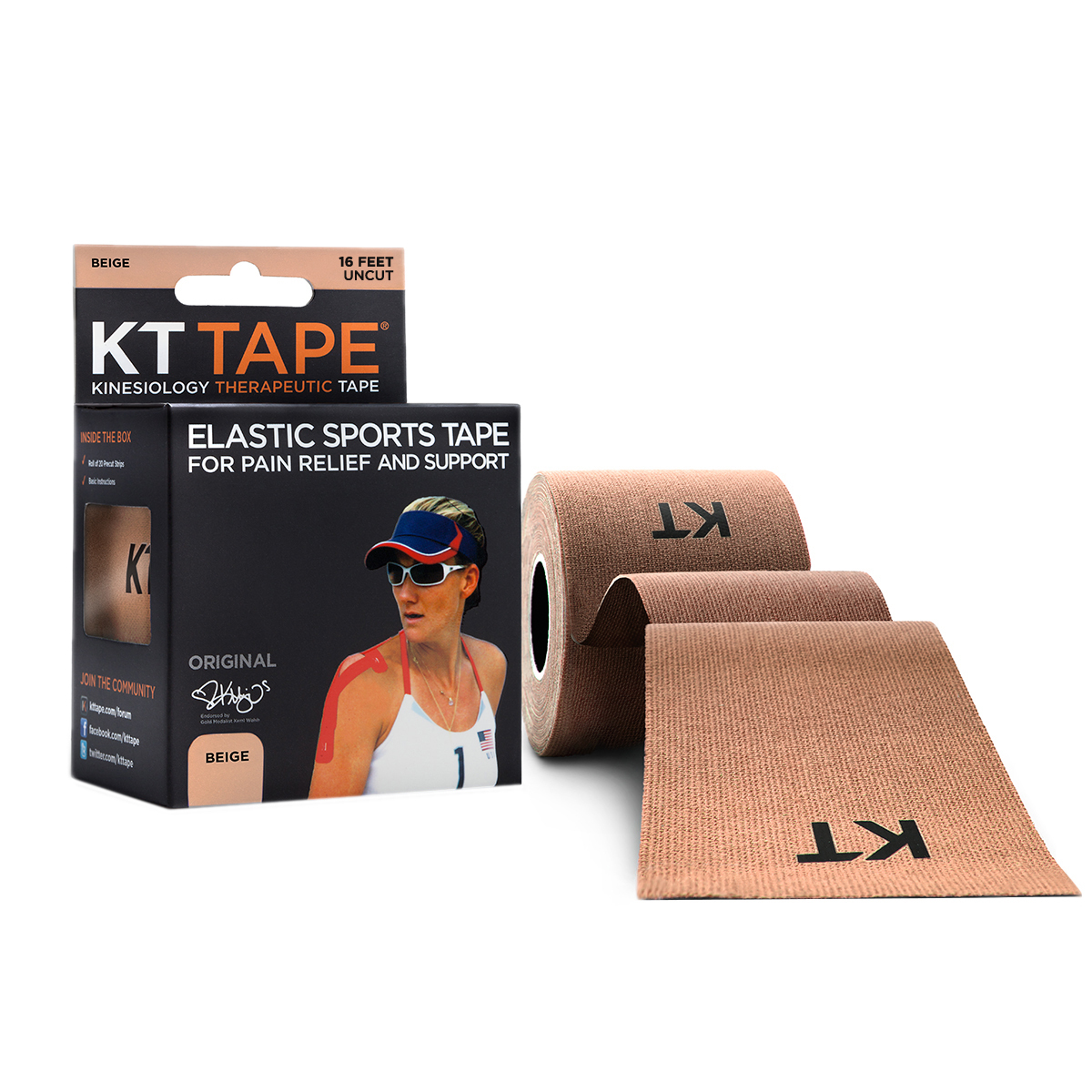 

KT TAPE Cotton рулон 5 метров | Beige (бежевый)