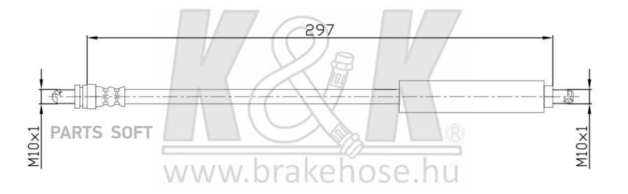 

Шланг Тормозной Задн KK FT2518