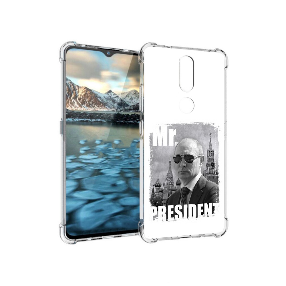 

Чехол MyPads Tocco для Nokia 2.4 Путин (PT227049.107.141), Прозрачный, Tocco