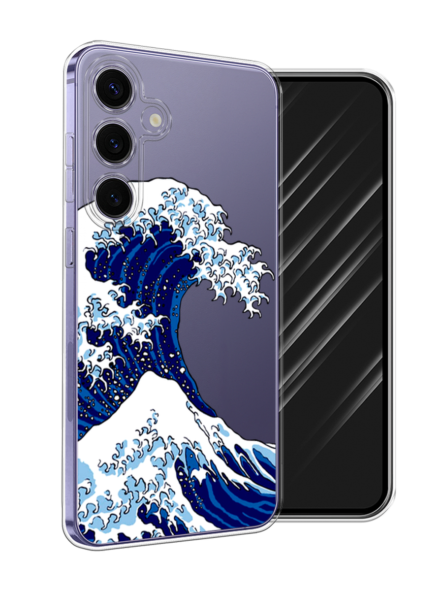 

Чехол Awog на Samsung Galaxy S24 Plus "Волна в Канагаве", Синий;белый, 2109150-1