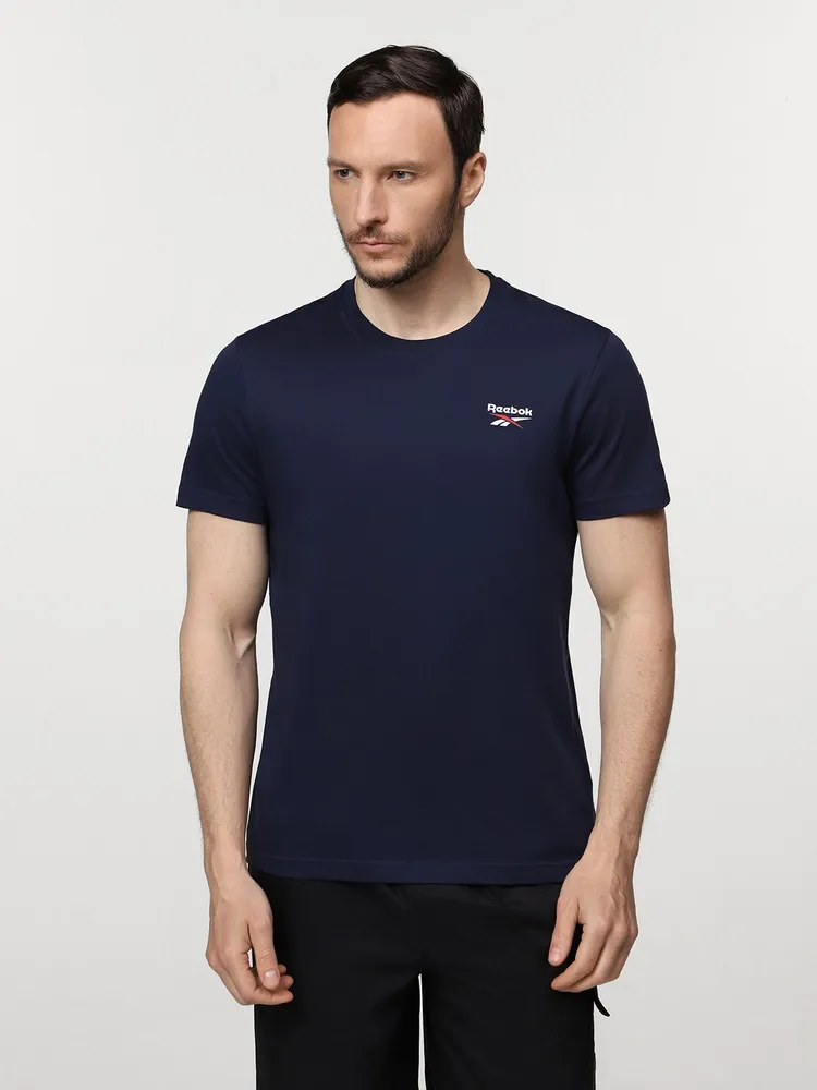 

Футболка мужская Reebok IDENTITY SMALL LOGO TEE синяя M, Синий, IDENTITY SMALL LOGO TEE