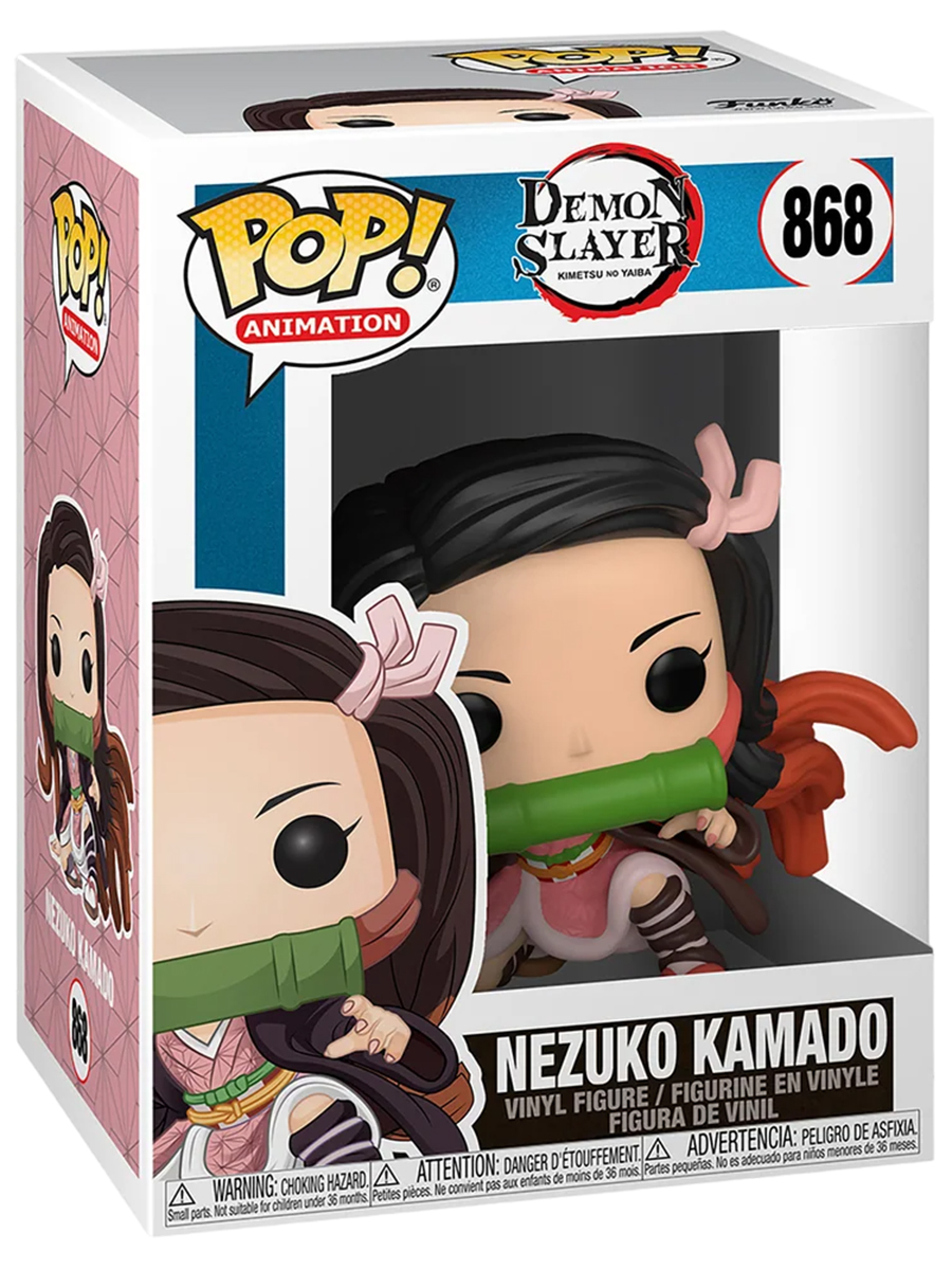 

Фигурка Funko POP! Незуко Камадо № 868 Клинок Nezuko Kamado Demon Slayer 9 см, Бежевый;зеленый;коричневый;красный