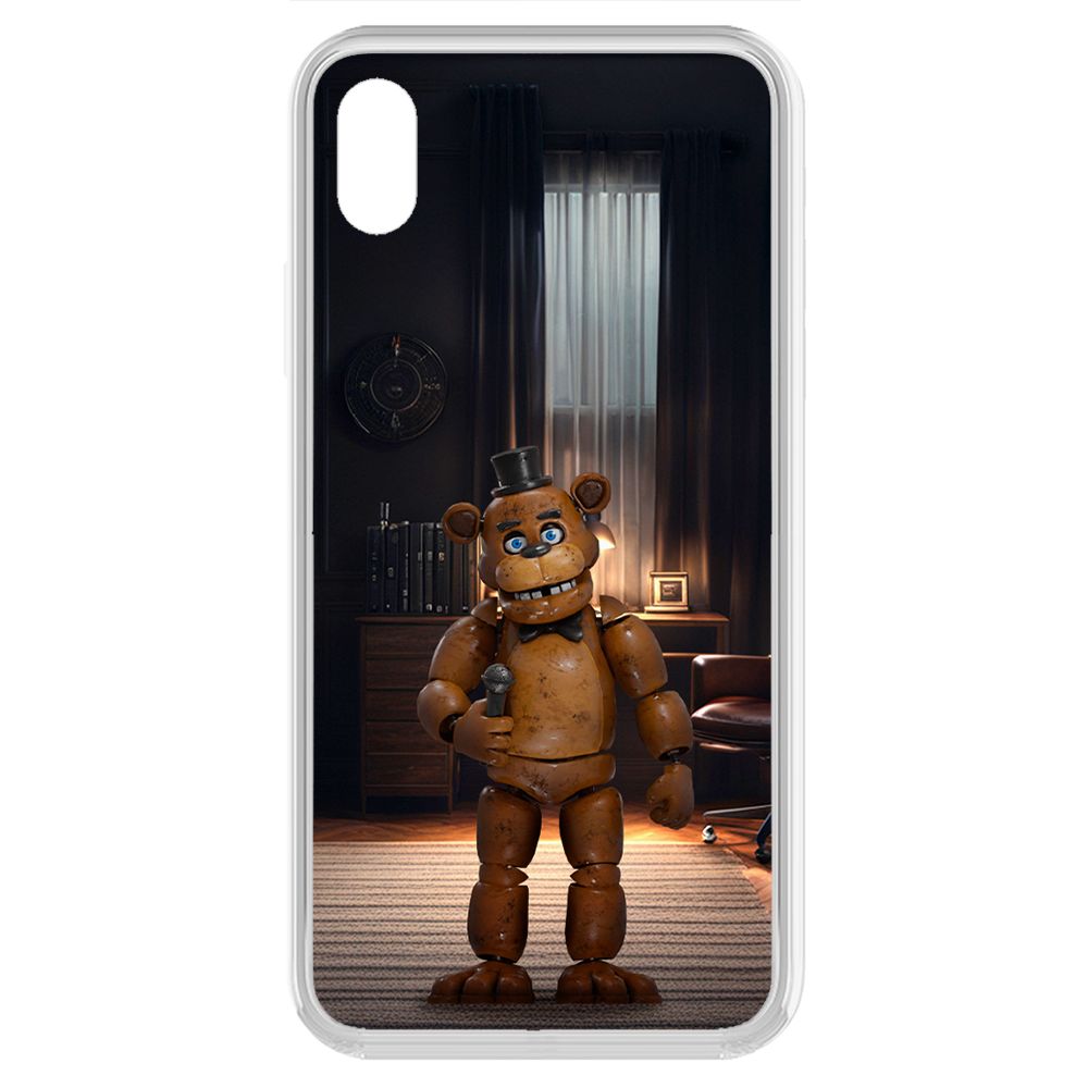 

Чехол-накладка Krutoff Clear Case ФНАФ - Медведь Фредди для iPhone XR, Прозрачный