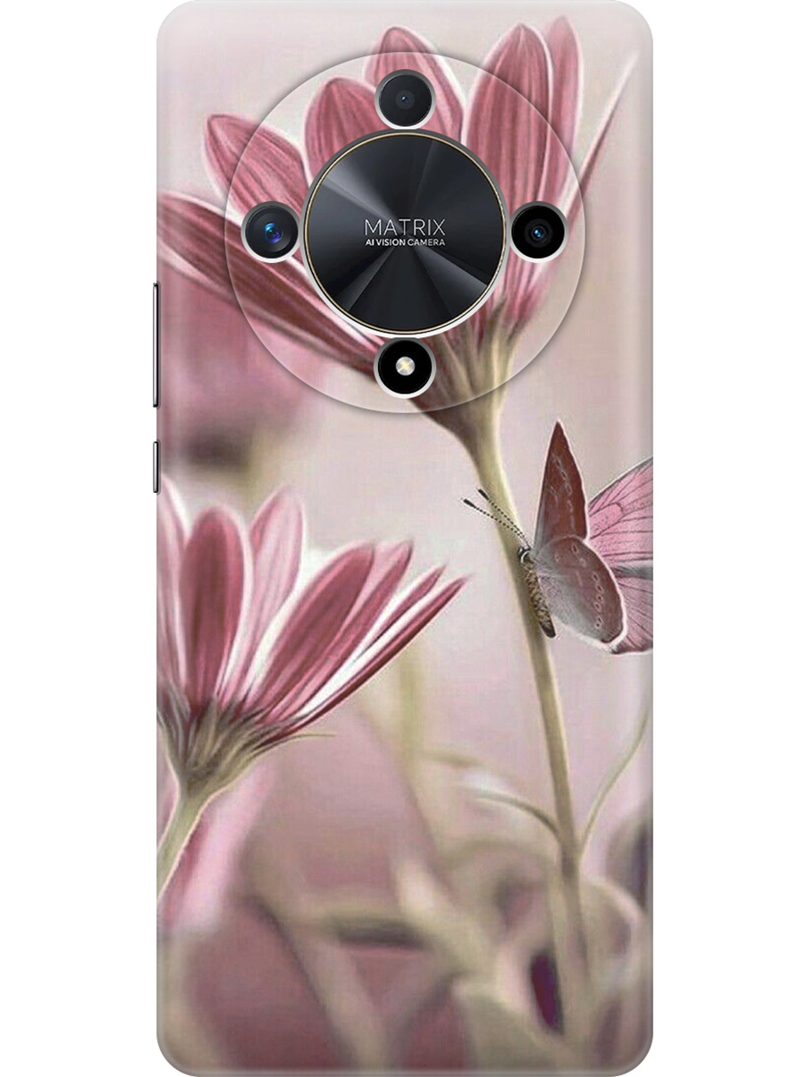 

Силиконовый чехол на Honor X9b / X50 с принтом "Бабочка на розовом цветке", Прозрачный;бежевый;розовый, 781974323