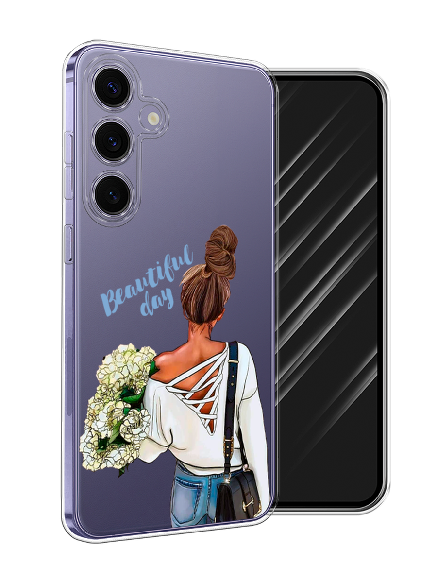 

Чехол Awog на Samsung Galaxy S24 Plus "Beautiful day vector", Коричневый;белый;зеленый, 2109150-1