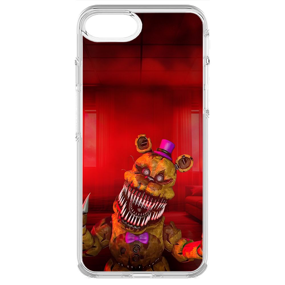 

Чехол-накладка Krutoff Clear Case ФНАФ - Фредди атакует для iPhone 7, Прозрачный