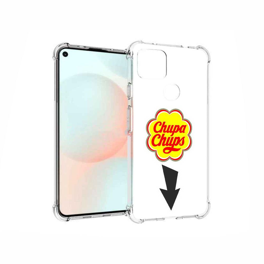 

Чехол MyPads Tocco для Google Pixel 5A чупа чупс, Прозрачный, Tocco