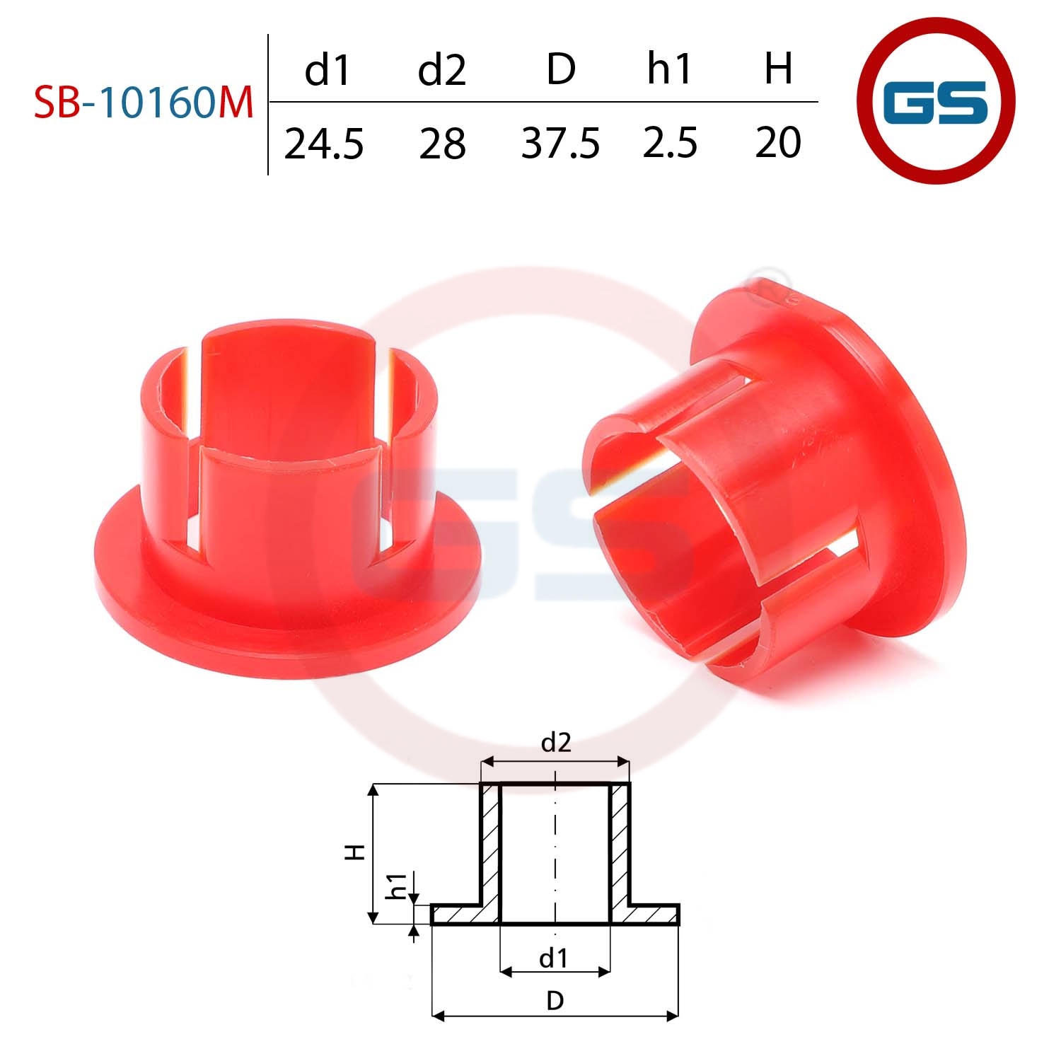 

Втулка GS на вал диаметром 24.5мм Ford C-Max, Ford Focus (SB-10160M), SB-10160M, SB10160M