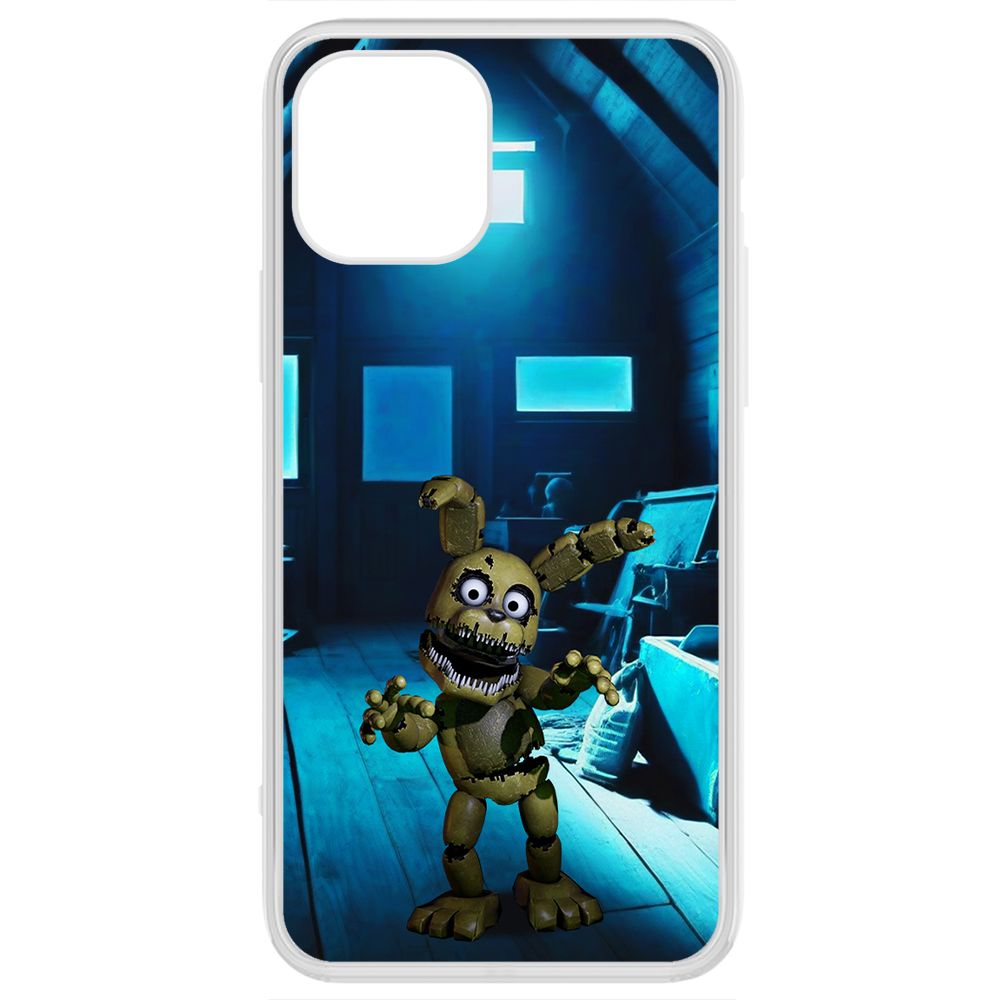 

Чехол-накладка Krutoff Clear Case ФНАФ - Плюштрап для iPhone 12 Pro, Прозрачный