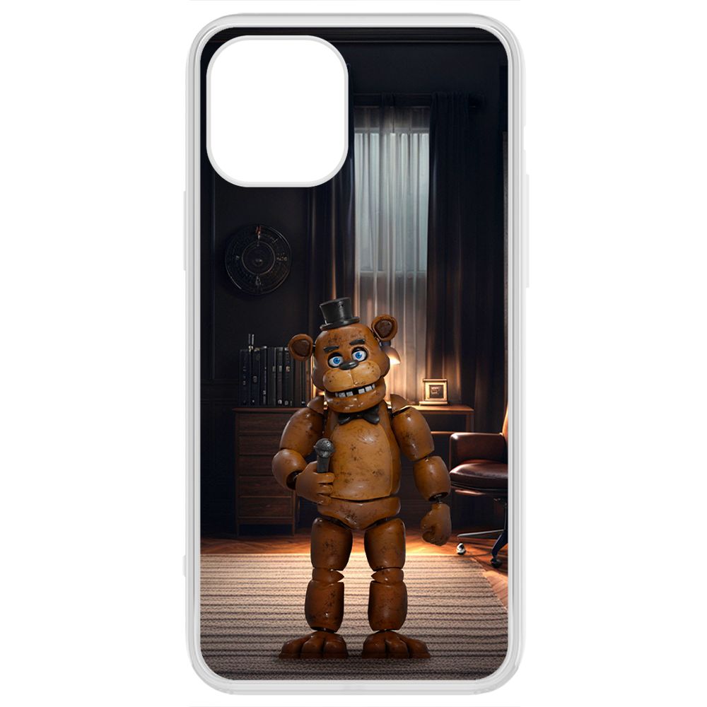 

Чехол-накладка Krutoff Clear Case ФНАФ - Медведь Фредди для iPhone 12 Pro, Прозрачный