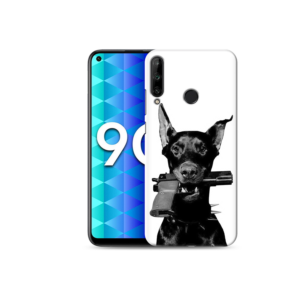 

Чехол MyPads Tocco для Honor 9C доберман с пистолетом (PT149389.41.331), Tocco