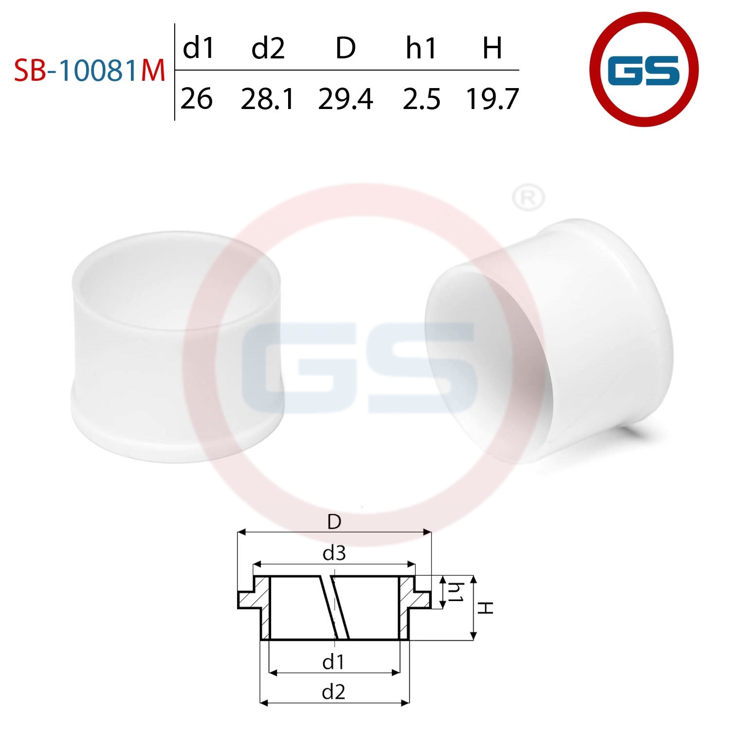 

Втулка GS на вал диаметром 26мм Lexus (IS) 300/400 1997-2005 (SB-10081M), SB-10081M, SB10081M