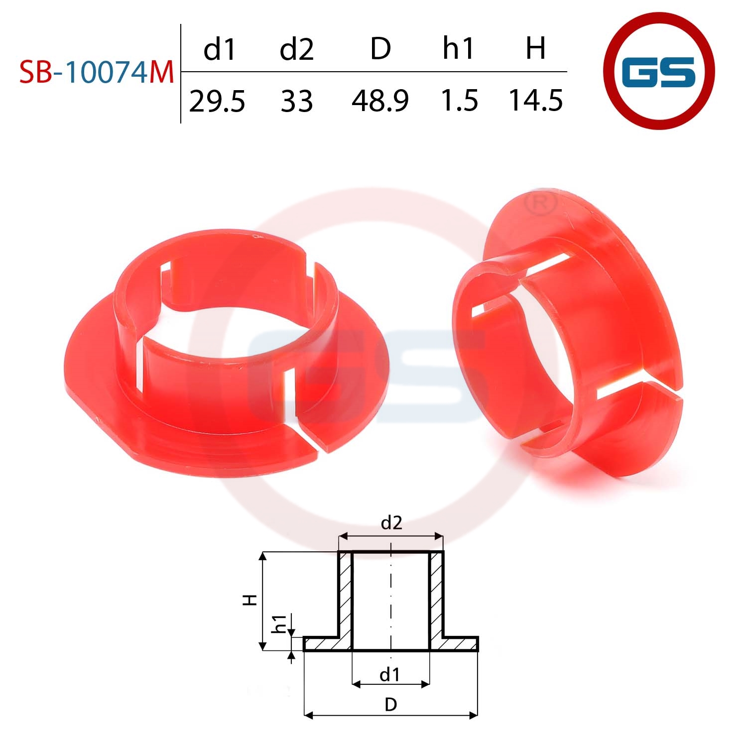 

Втулка GS на вал Mercedes Vito диаметр вала 29.5мм (SB-10074M), SB-10074M, SB10074M