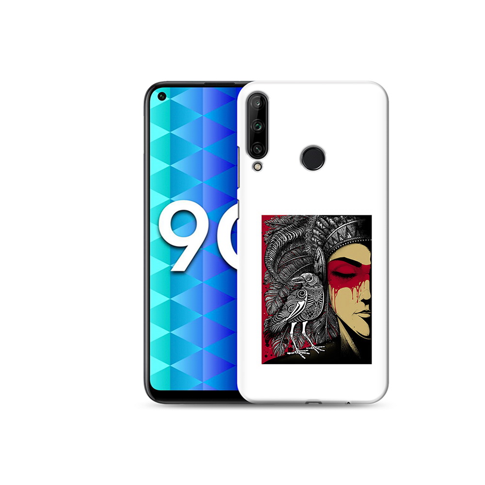 

Чехол MyPads Tocco для Honor 9C девушка с вороном в абстракции (PT149389.41.311), Tocco