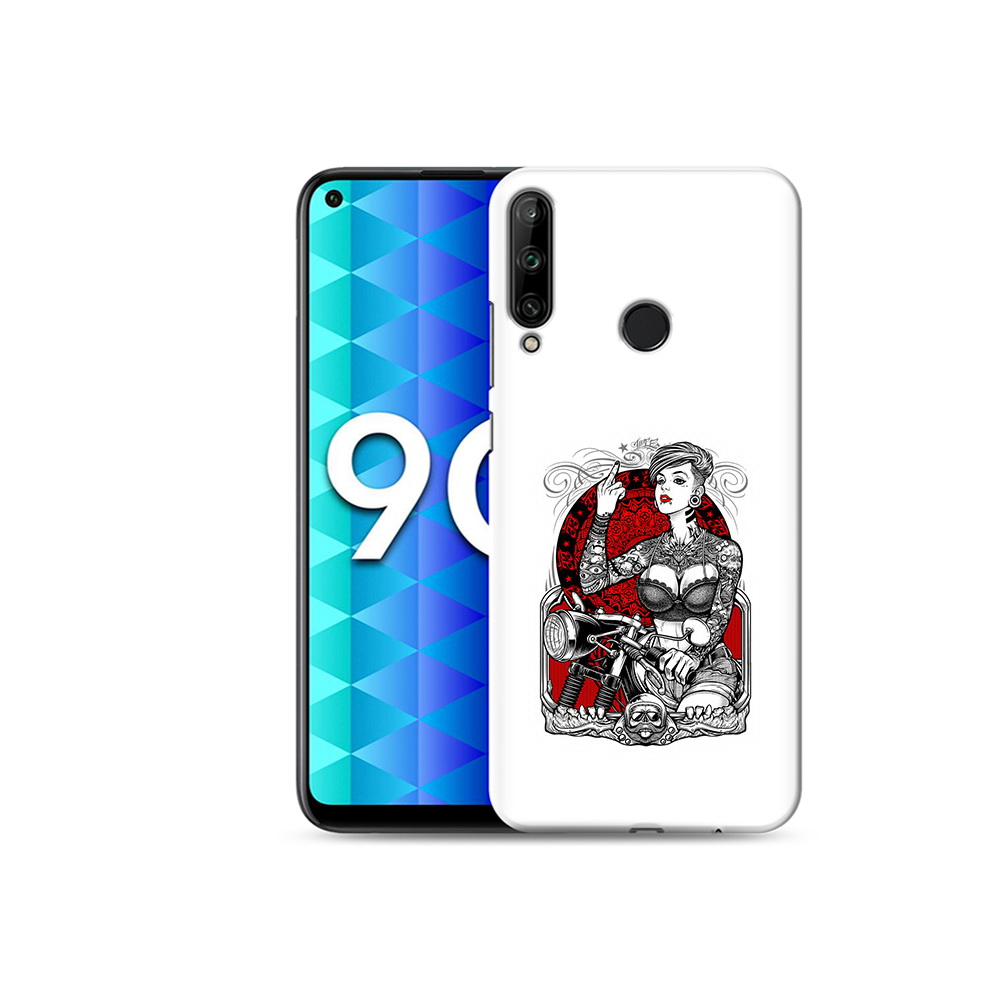 

Чехол MyPads Tocco для Honor 9C девушка на мотоцикле (PT149389.41.308), Tocco