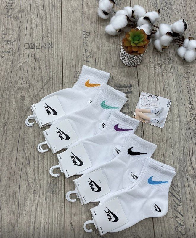 Комплект носков женских Nike sport socks белых 36-41