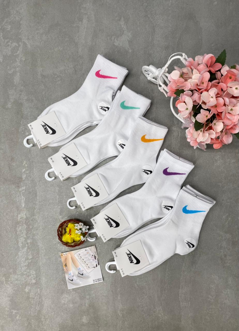 Комплект носков женских Nike sport socks белых 36-41