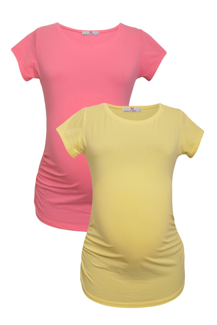 

Футболка для беременных женская Luvmabelly 58822 желтая XL (доставка из-за рубежа), Желтый, 58822