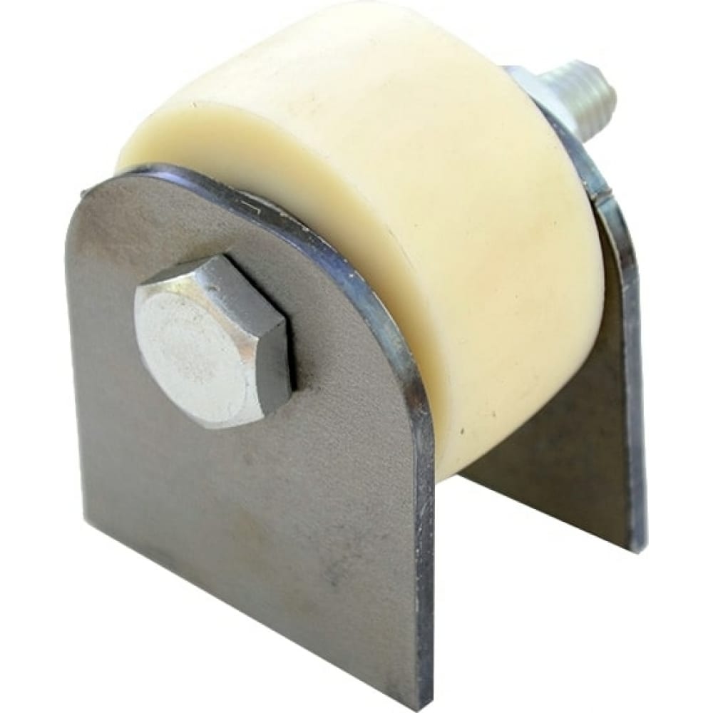 Rolik-Opt Ролик КАПРОЛОН d.50мм ГЛАДКИЙ на ПЛАСТИНАХ К2519