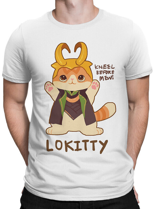 

Футболка мужская Dream Shirts Lokitty Суперзлодей 10011002 белая M, Lokitty Суперзлодей 10011002