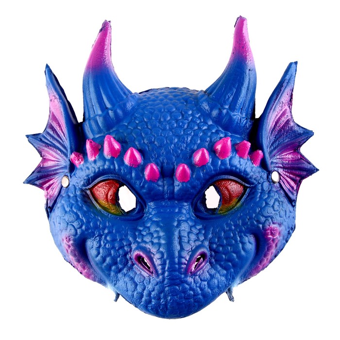 Страна Карнавалия Маска Дракон, цвет синий маска для плавания atemi 428 силикон синий
