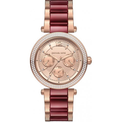 

Наручные часы женские Michael Kors MK6420 красный/золотистый, MK6420