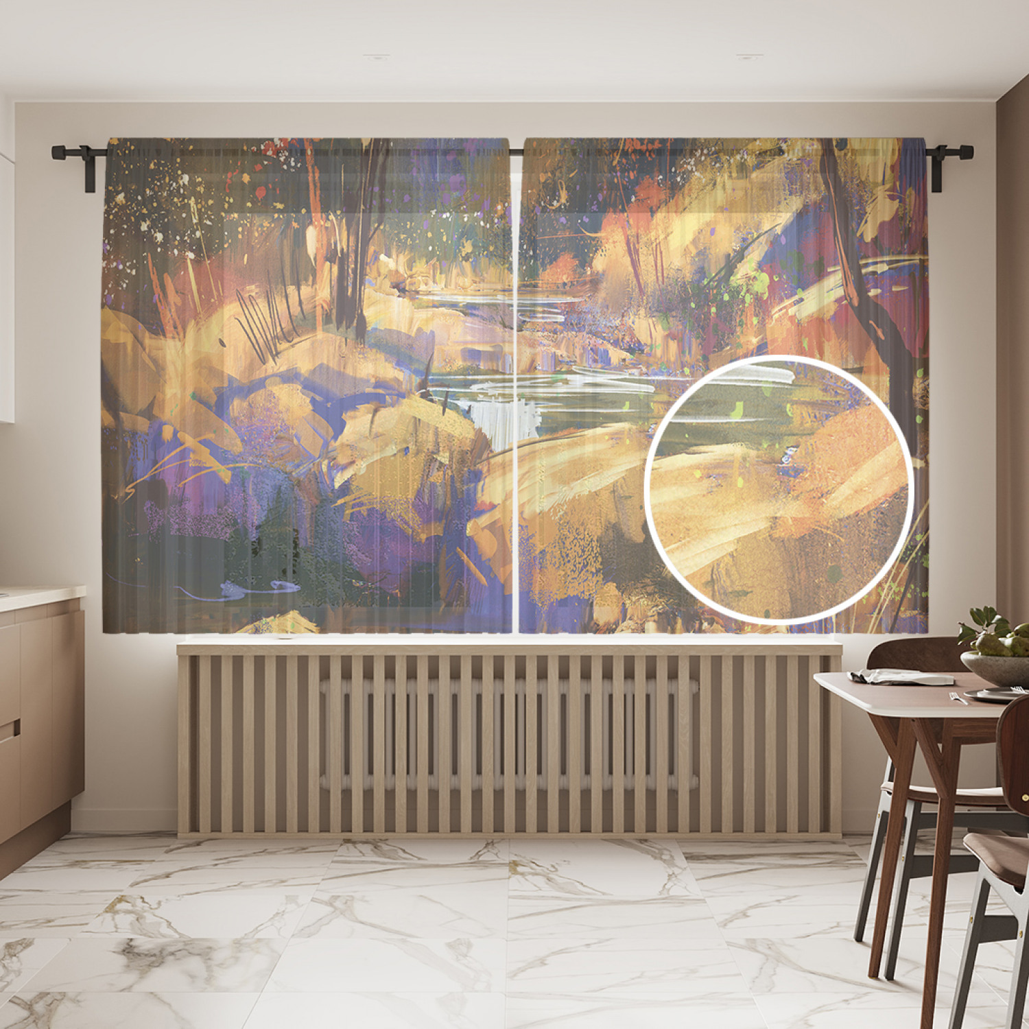 

Шторы и тюль tul_23032_145x180 Таинственные следы JoyArty, Таинственные следы