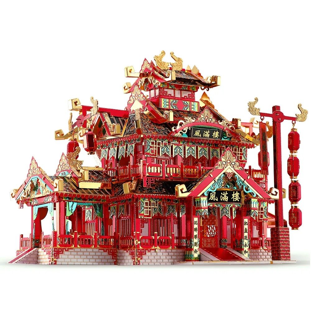 

3D пазл металлический Luxury Gift Китайский ресторан, сборная модель, 215 шт