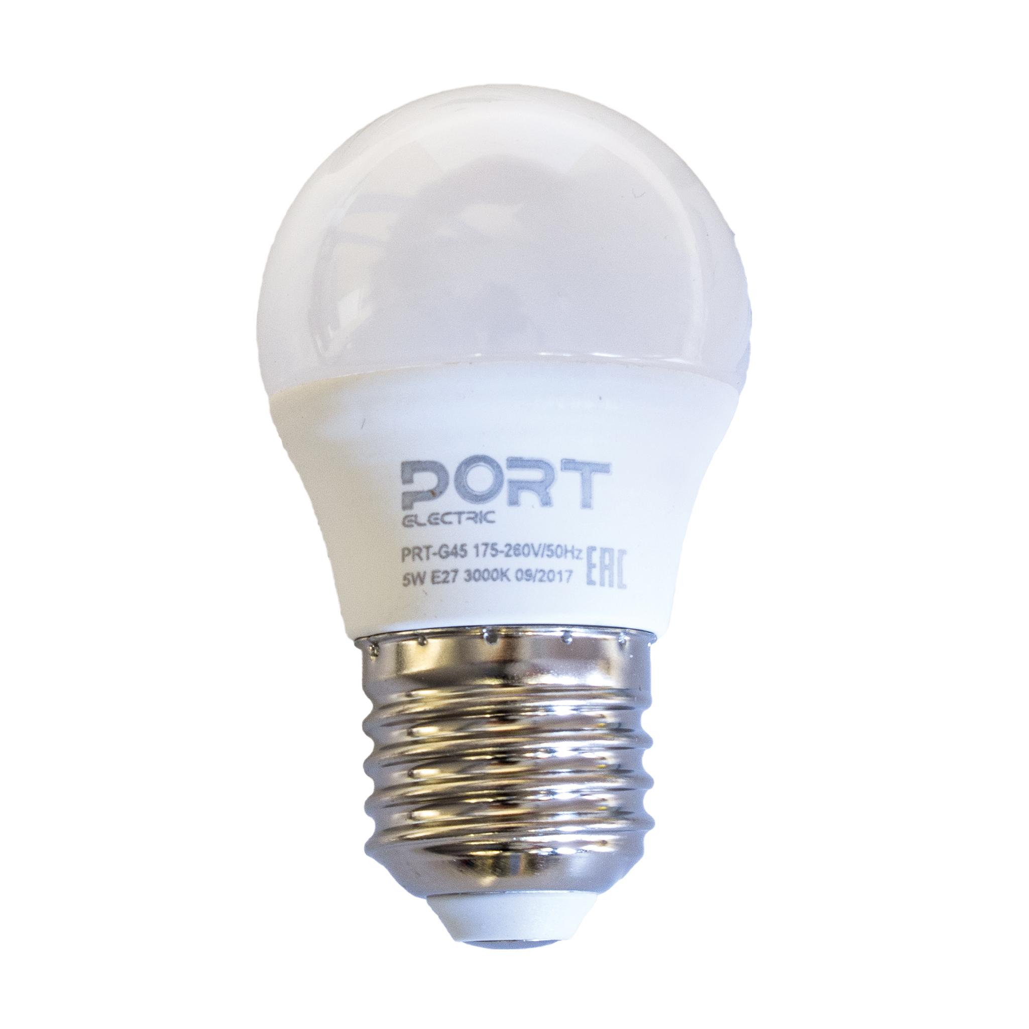 фото Лампа светодиодная led матовая port, e27, g45, 5 вт, 3000 к, теплый свет nobrand