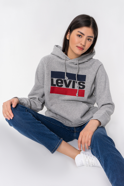 фото Худи женское levi's 35946-0000 серое 44 ru