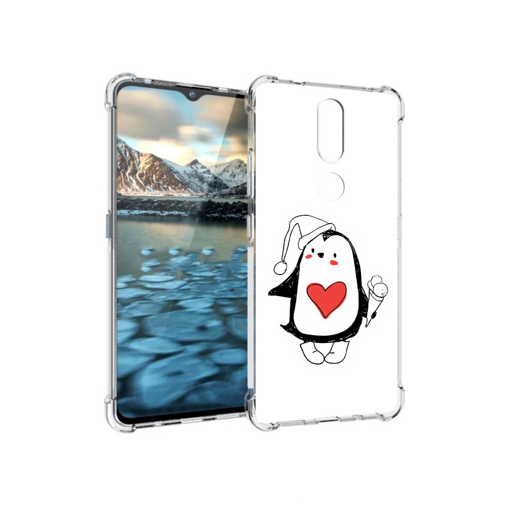 

Чехол MyPads Tocco для Nokia 2.4 Пингвин с мороженым (PT227049.107.135), Прозрачный, Tocco
