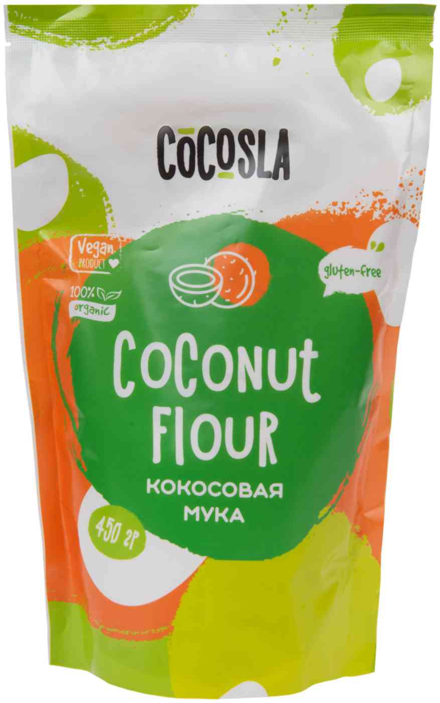 

Мука Cocosla кокосовая без глютена 450 г
