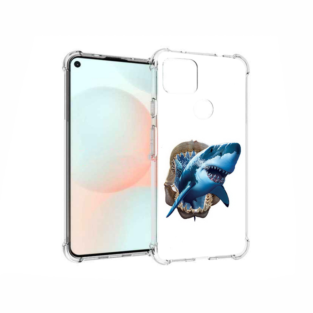 

Чехол MyPads Tocco для Google Pixel 5A челюсти, Прозрачный, Tocco