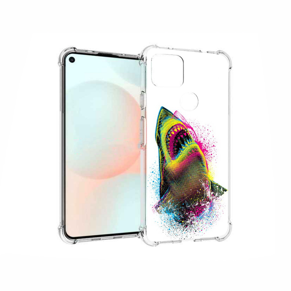 

Чехол MyPads Tocco для Google Pixel 5A челюсти-2, Прозрачный, Tocco